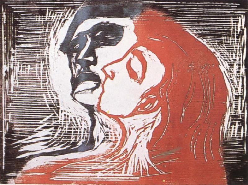 Edvard Munch Male and female oil painting image